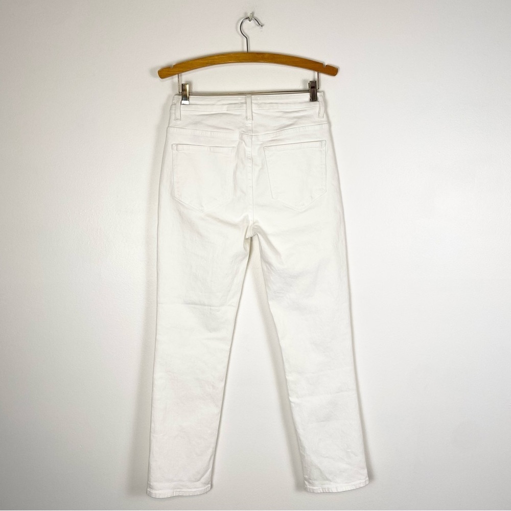 Driftwood Stella Jeans Womens 27" x 29" White High Rise Straight Leg Ankle Boho - Picture 3 of 13